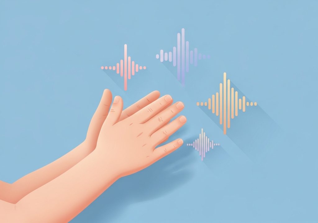 An icon representing clapping hands to count syllables, a key phonological awareness activity.