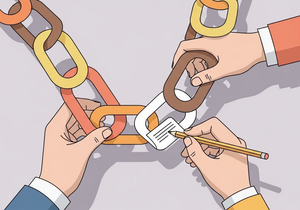 A gratitude paper chain craft, an activity for Thanksgiving that combines handwriting practice with emotional expression.