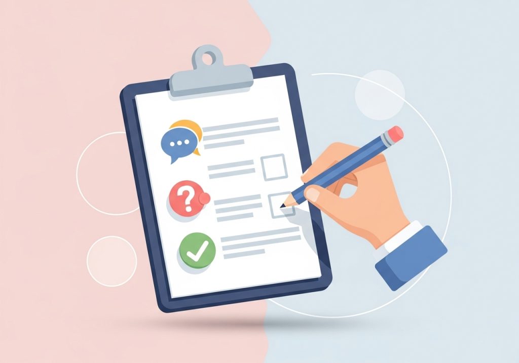 An icon of a checklist representing how to track and measure progress on self-advocacy IEP goals.
